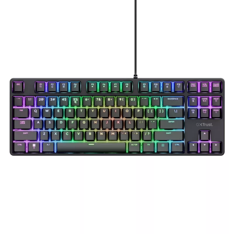 Trust GXT 864 Cada keyboard Gaming USB QWERTY English Black