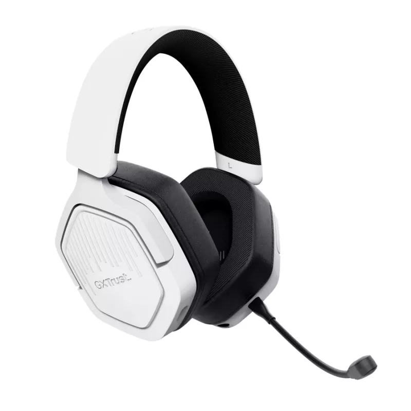 Trust GXT 493PS Carus Headset Wired & Wireless Head-band Gaming Bluetooth White
