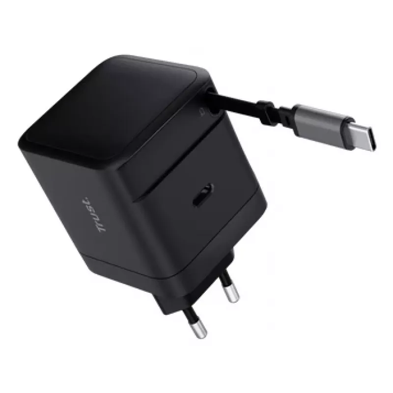 TRUST Charger Maxo 65W USB-C with 67 cm retractable cable