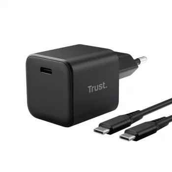 Charger TRUST Maxo Ultra-small 65W GaN USB-C Black with 2m cable
