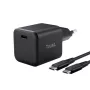 Charger TRUST Maxo Ultra-small 65W GaN USB-C Black with 2m cable