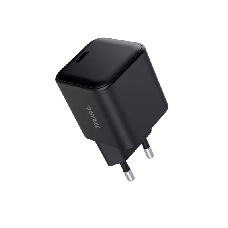 Charger TRUST Maxo Ultra-small 65W GaN USB-C Black with 2m cable