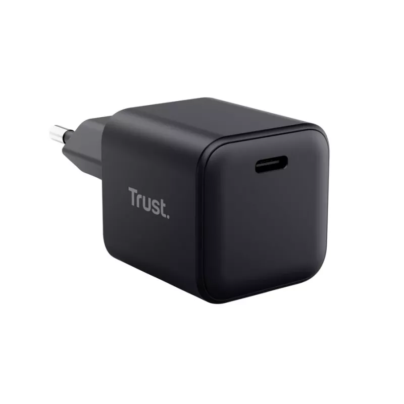 Charger TRUST Maxo Ultra-small 65W GaN USB-C Black with 2m cable