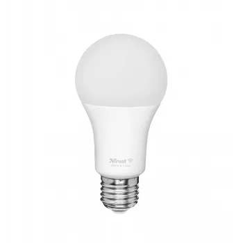 Smart bulb TRUST 71281 — Wi‑Fi, E27 fitting, white, 60×60×108 mm