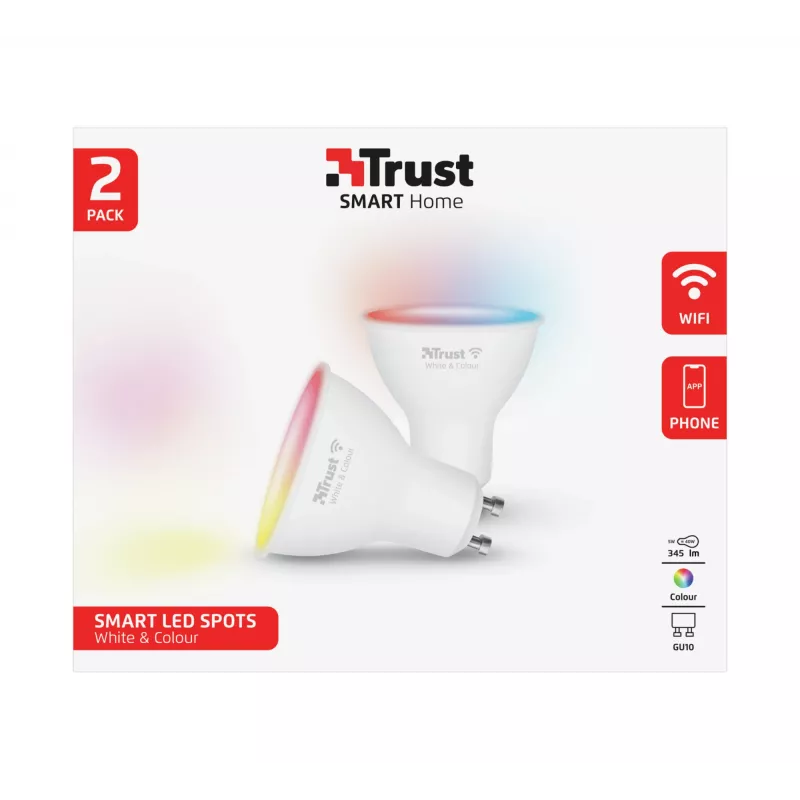 Smart bulb Trust 71292 Wi-Fi White 50mm x 50mm x 54mm