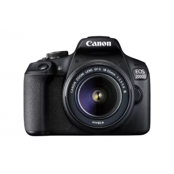 Canon EOS 2000D BK 18-55 IS + SB130 +16GB EU26 SLR Camera Kit 24.1 MP CMOS 6000 x 4000 pixels Black