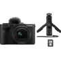 Compact camera Canon PowerShot V1 Premium Vlogger Kit — 22.3 MP, 1/4 inch CMOS, 4K UHD, 3.1x optical zoom, 3 inch touchscreen, Black
