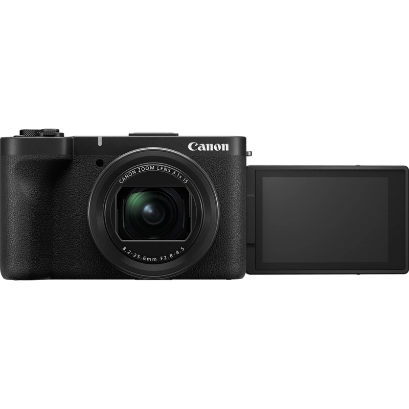 Compact camera Canon PowerShot V1 Premium Vlogger Kit — 22.3 MP, 1/4 inch CMOS, 4K UHD, 3.1x optical zoom, 3 inch touchscreen, Black