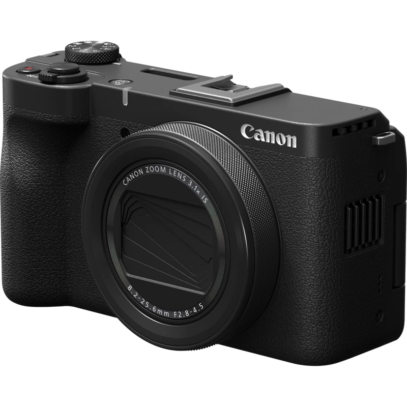 Compact camera Canon PowerShot V1 Premium Vlogger Kit — 22.3 MP, 1/4 inch CMOS, 4K UHD, 3.1x optical zoom, 3 inch touchscreen, Black