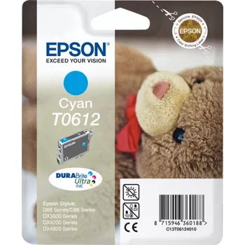 Epson Teddybear Singlepack Cyan T0612 DURABrite Ultra Ink, Cyan, 8 ml, 1 pc(s)