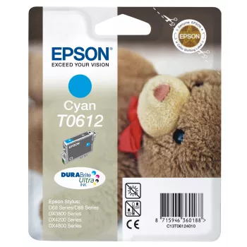 Epson Teddybear Singlepack Cyan T0612 DURABrite Ultra Ink, Cyan, 8 ml, 1 pc(s)