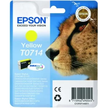 Epson Cheetah Singlepack Yellow T0714 DURABrite Ultra Ink