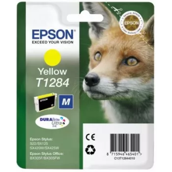 Epson Fox Singlepack Yellow T1284 DURABrite Ultra Ink