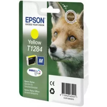 Epson Fox Singlepack Yellow T1284 DURABrite Ultra Ink