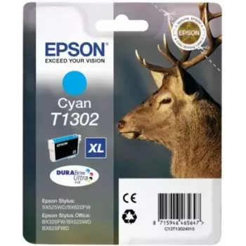 Epson Stag Singlepack Cyan T1302 DURABrite Ultra Ink