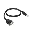ACT 0.6 meters USB to serial adapter, Black, 0.6 m, USB Type-A, DB-9, Male, Male