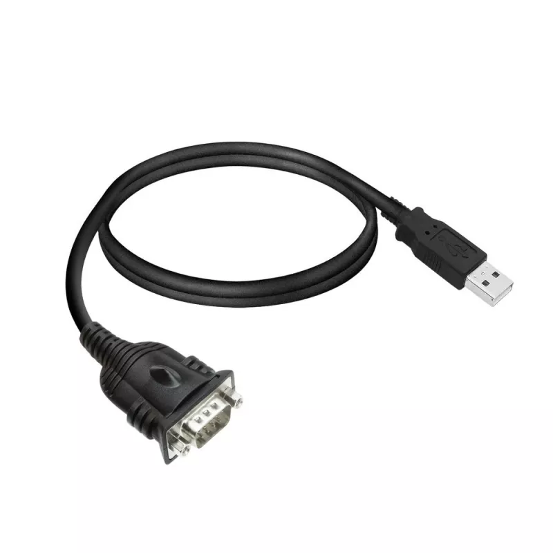 ACT 0.6 meters USB to serial adapter, Black, 0.6 m, USB Type-A, DB-9, Male, Male