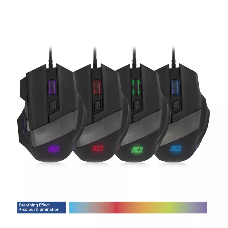 Gaming mouse ACT Wired Gaming Mouse with illumination 3200 dpi