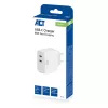 ACT USB-C Charger 65W 2-port with Power Delivery PPS and GaNFast