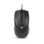 ACT Wired full-size optical mouse 1000 DPI, silent click, eco-friendly, made from recycled materials