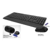 ACT Wireless keyboard and mouse bundle (Azerty), silent click, eco-friendly, made from recycled materials