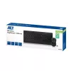 ACT Wireless keyboard and mouse bundle (Azerty), silent click, eco-friendly, made from recycled materials