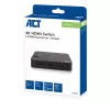 ACT 4K HDMI Switch 5 in, 1 out, HDMI, Black, 2160p, 18 Gbit/s, 4096 x 2160 pixels, 4K Ultra HD