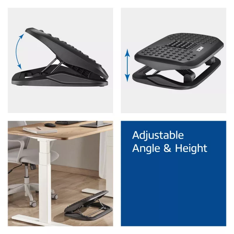 ACT Ergonomic Height Adjustable Footrest with Massage Rollers