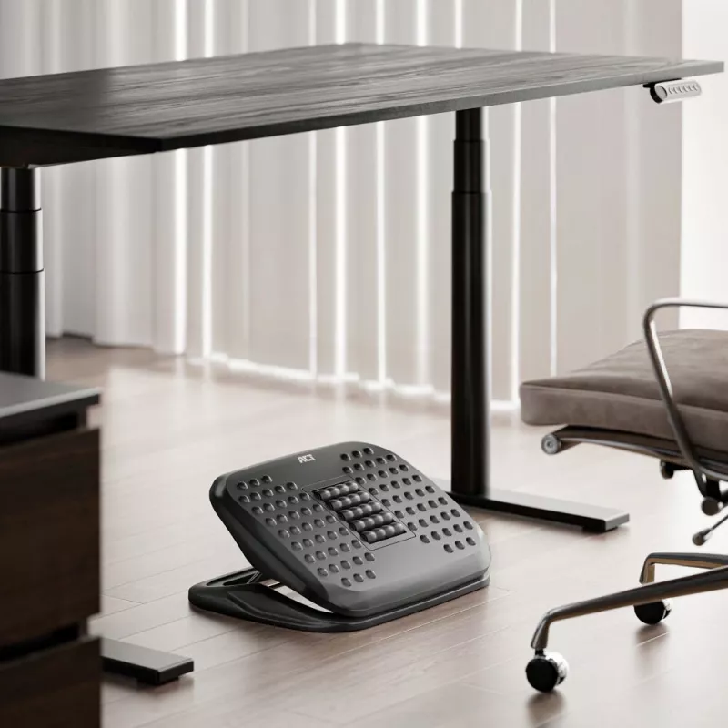 ACT Ergonomic Height Adjustable Footrest with Massage Rollers