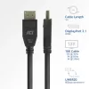 ACT AK4081 DisplayPort cable 1 m Black