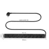 ACT Extension lead PDU 19 inch CEE7/7 with 9 type F sockets, 3m H05VV-F 3G1.5