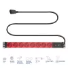 Power distribution unit ACT PD3004 19 inch C14 IEC60320 with 8 Type F sockets, 3 m H05VV-F 3G1.0, 230 V 10 A