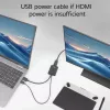 ACT AC7536 video cable adapter 0.24 m HDMI + USB DisplayPort Black