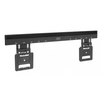 ACT Fixed TV Wall Mount AC8356 for 37 inch–80 inch TVs, ultra slim, VESA 200x200–600x400, 75 kg capacity, 9.5 mm wall gap, black