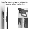 ACT Fixed TV Wall Mount AC8356 for 37 inch–80 inch TVs, ultra slim, VESA 200x200–600x400, 75 kg capacity, 9.5 mm wall gap, black