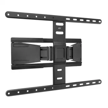Full motion TV wall mount ACT AC8357 for 43 inch–90 inch screens, VESA 100x200–600x400, tilt -15°–3°, swivel ±30°, max load 50 kg, ultra slim