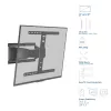 Full motion TV wall mount ACT AC8357 for 43 inch–90 inch screens, VESA 100x200–600x400, tilt -15°–3°, swivel ±30°, max load 50 kg, ultra slim