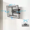 Full motion TV wall mount ACT AC8357 for 43 inch–90 inch screens, VESA 100x200–600x400, tilt -15°–3°, swivel ±30°, max load 50 kg, ultra slim