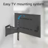 Full motion TV wall mount ACT AC8357 for 43 inch–90 inch screens, VESA 100x200–600x400, tilt -15°–3°, swivel ±30°, max load 50 kg, ultra slim