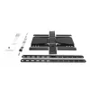 Full motion TV wall mount ACT AC8357 for 43 inch–90 inch screens, VESA 100x200–600x400, tilt -15°–3°, swivel ±30°, max load 50 kg, ultra slim