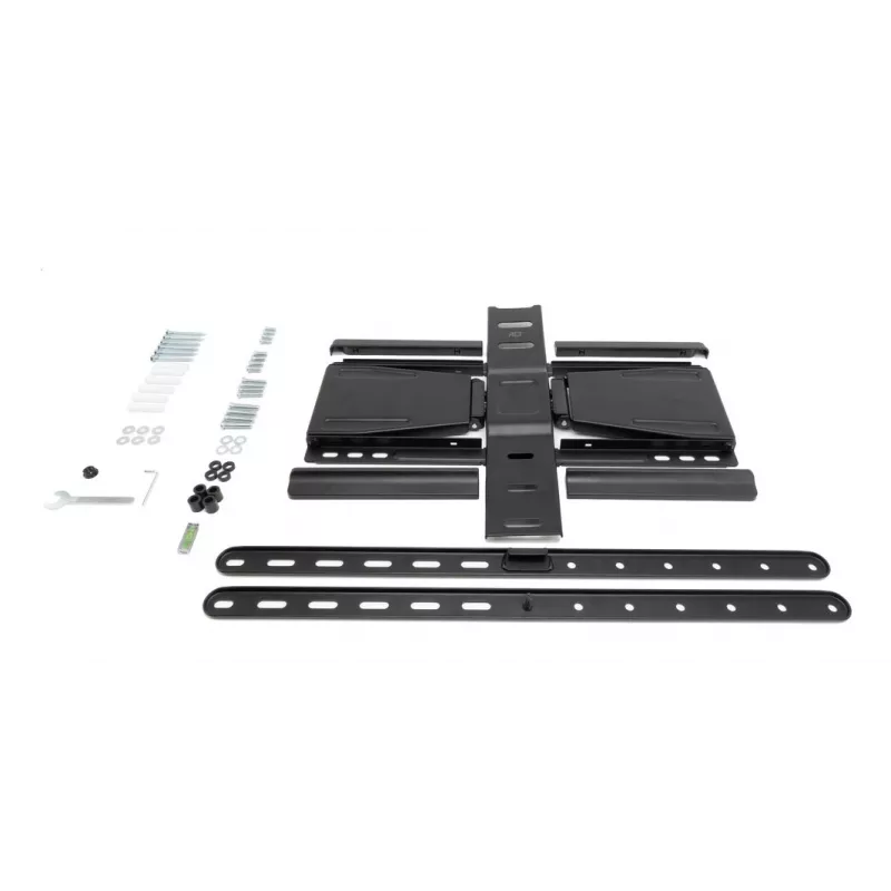 Full motion TV wall mount ACT AC8357 for 43 inch–90 inch screens, VESA 100x200–600x400, tilt -15°–3°, swivel ±30°, max load 50 kg, ultra slim