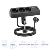 ACT Desk power strip with 3 type F sockets, 30W Power Delivery, USB Type-C/A ports, cable length 1.5 meters