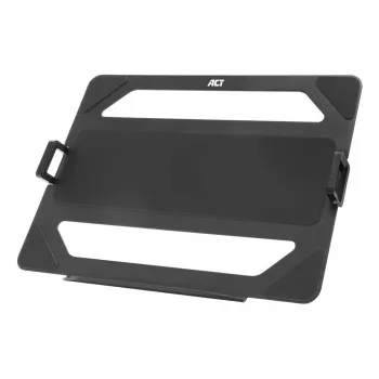 ACT Universal laptop tray for monitor arms, Black, Steel, 29.5 cm (11.6 inch), 43.9 cm (17.3 inch), 9 kg, 75 x 75 mm