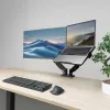 ACT Universal laptop tray for monitor arms, Black, Steel, 29.5 cm (11.6 inch), 43.9 cm (17.3 inch), 9 kg, 75 x 75 mm