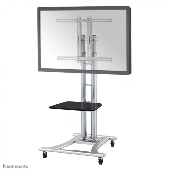 Neomounts PLASMA-M1800E TV trolley 27-70 inch, Silver, Portable floor stand, Steel, 50 kg, 68.6 cm (27 inch), 177.8 cm (70 inch)