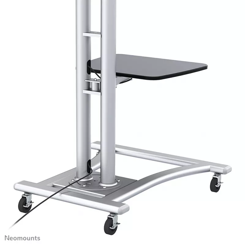 Neomounts PLASMA-M1800E TV trolley 27-70 inch, Silver, Portable floor stand, Steel, 50 kg, 68.6 cm (27 inch), 177.8 cm (70 inch)