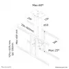 Neomounts PLASMA-C100D Dual monitor/TV mount ceiling 37-75 inch - h 67-107 cm