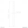 Neomounts FPMA-CP100 Extension pole TV ceiling mount - h 100 cm