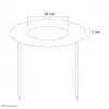 Neomounts FPMA-CRB5 Ceiling cover - diam. 52 mm, Black, Steel, Ceiling, FPMA-C100, FPMA-C100SILVER, 2 mm, 5.2 cm