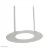 Neomounts FPMA-CRW5 Ceiling cover - diam. 52 mm, White, Steel, Ceiling, FPMA-C100, FPMA-C100SILVER, 2 mm, 5.2 cm
